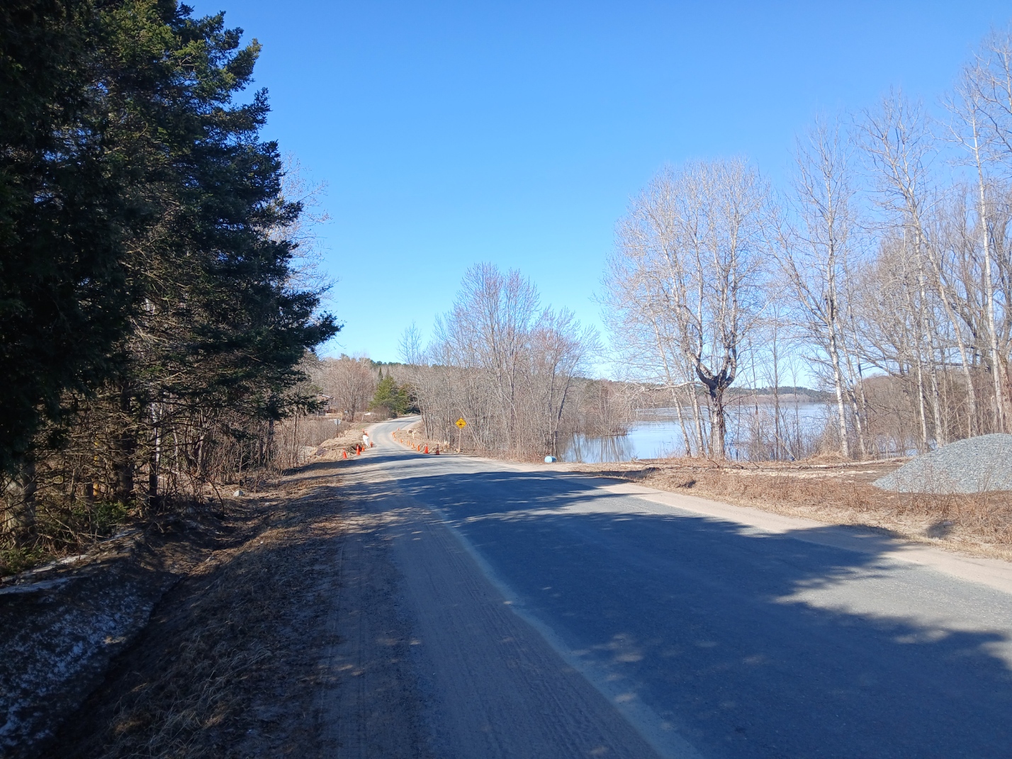 Flooding and high water near Sagamok Anishnawbek — photo refreshed April 22, 2026.